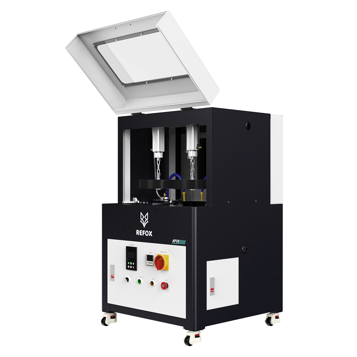 ap38 grinding and polishing machine with 'REFOX' branding on a white background