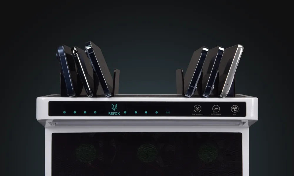 Multiple smartphones on a df45