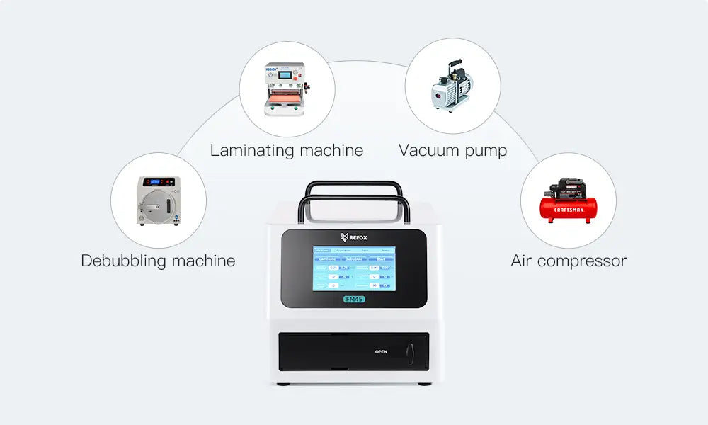 fm50 debubbling and laminating machine