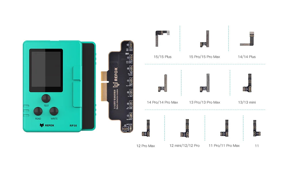 programmatore per la riparazione della batteria dell'iPhone Refox RP30