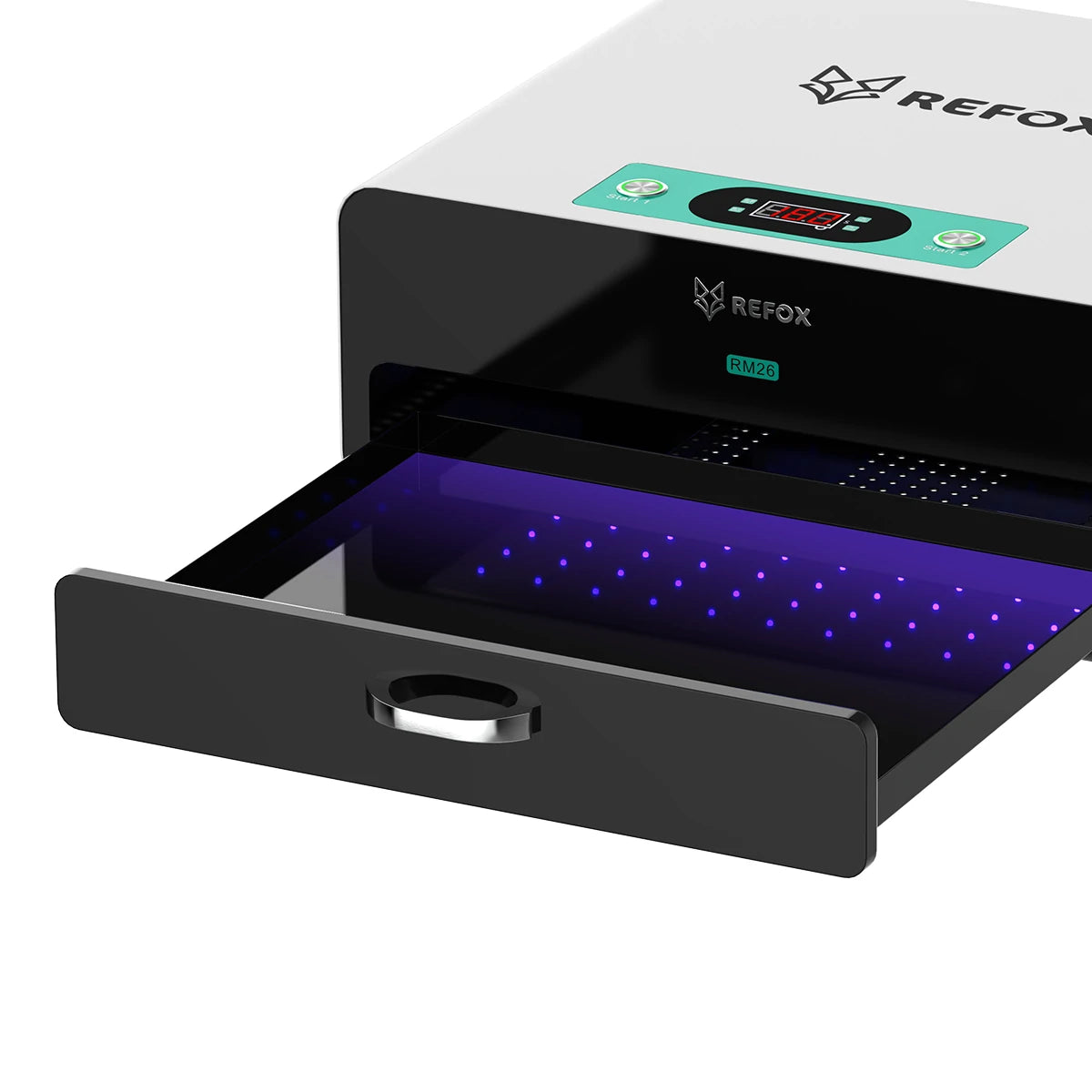 refox rm26 uv curing box open drawer