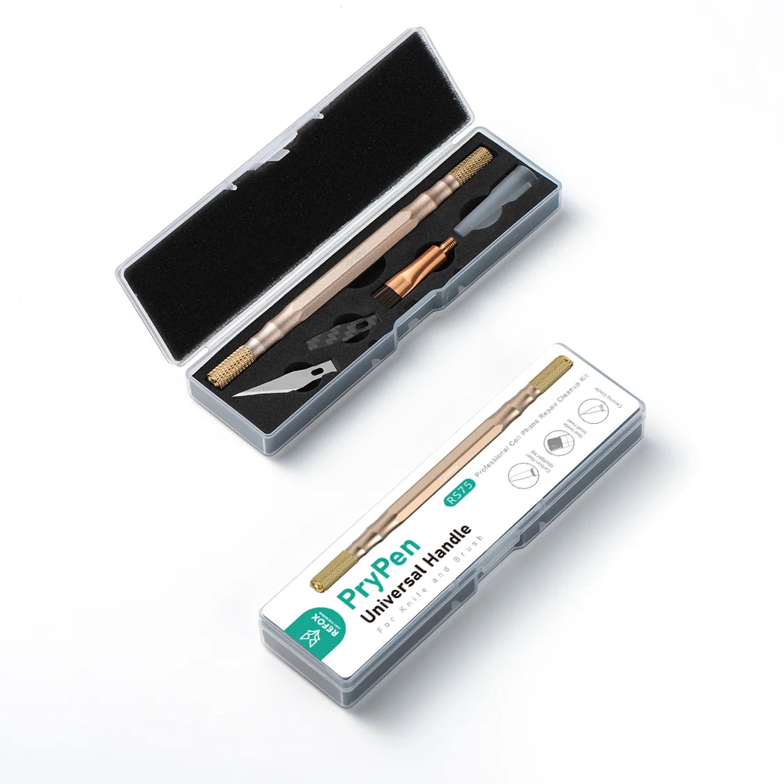 PryPen universal handle with packaging on a white background