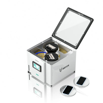 Refox ap32 with digital display and multiple components on a white background