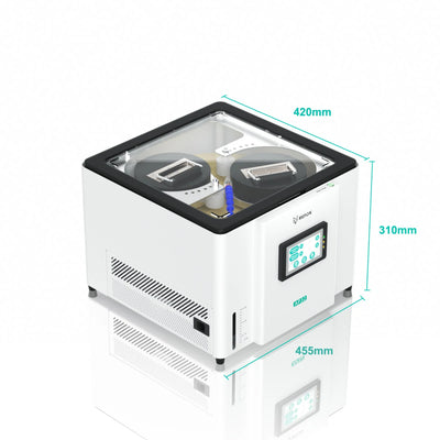 Refox AP32 mit Digitalanzeige und Maßangaben auf weißem Hintergrund