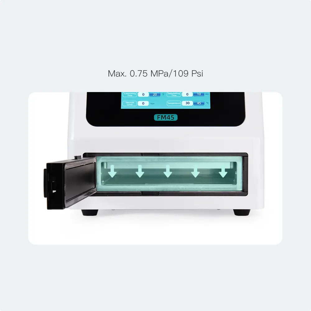 fm50 debubbling and laminating machine