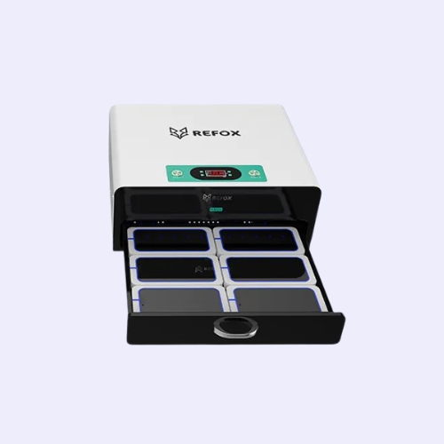 Refox rm26 with a drawer open on a white background