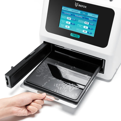 repair tablet screen with REFOX FM45 Laminating & Debubbling Machine