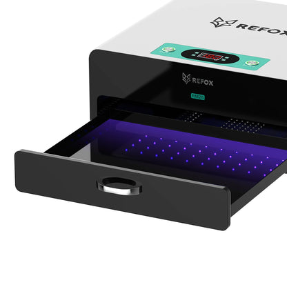 refox rm26 uv curing box open drawer